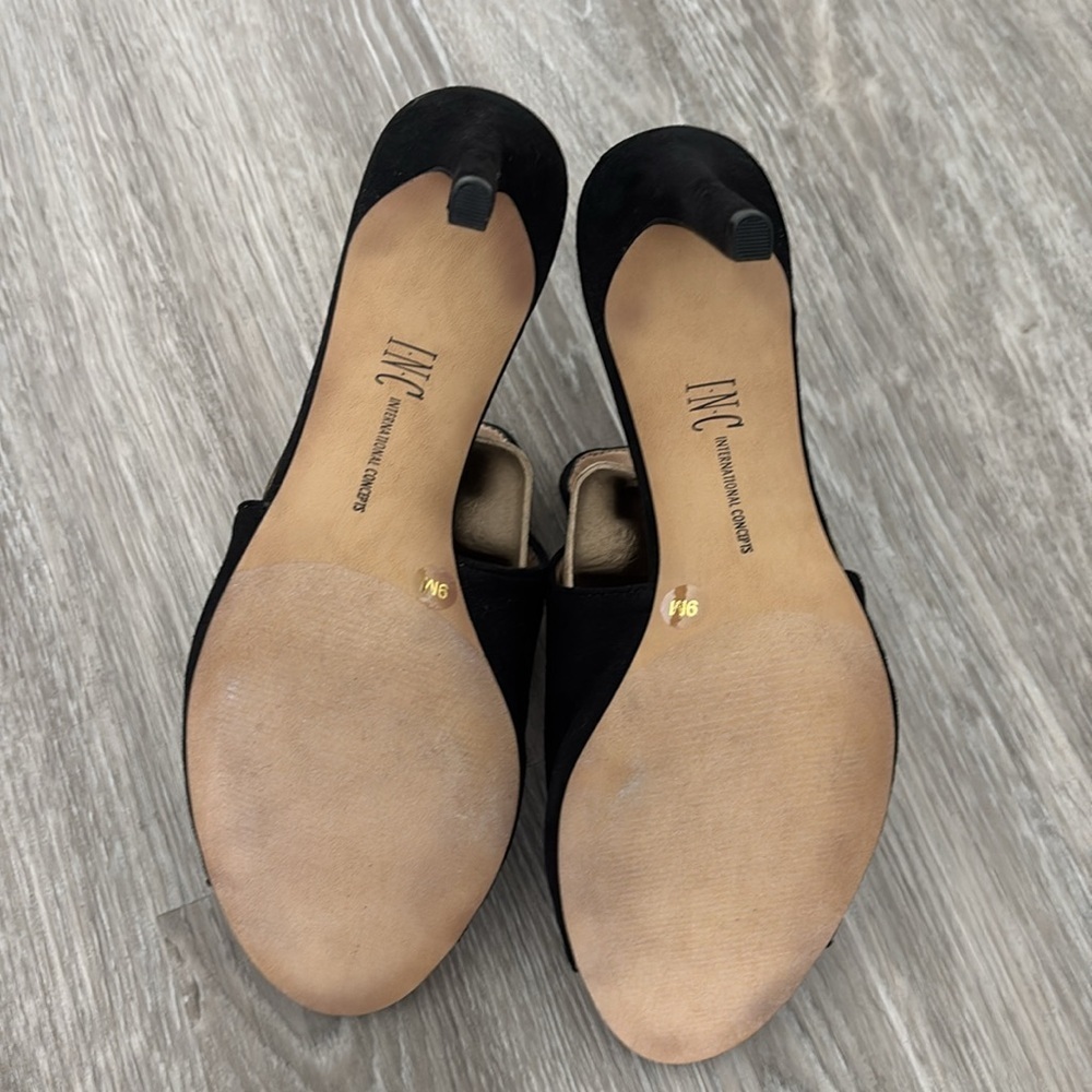 Black Open-Toe Mules - Picture 6 of 6